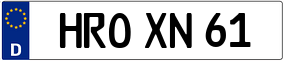 Trailer License Plate